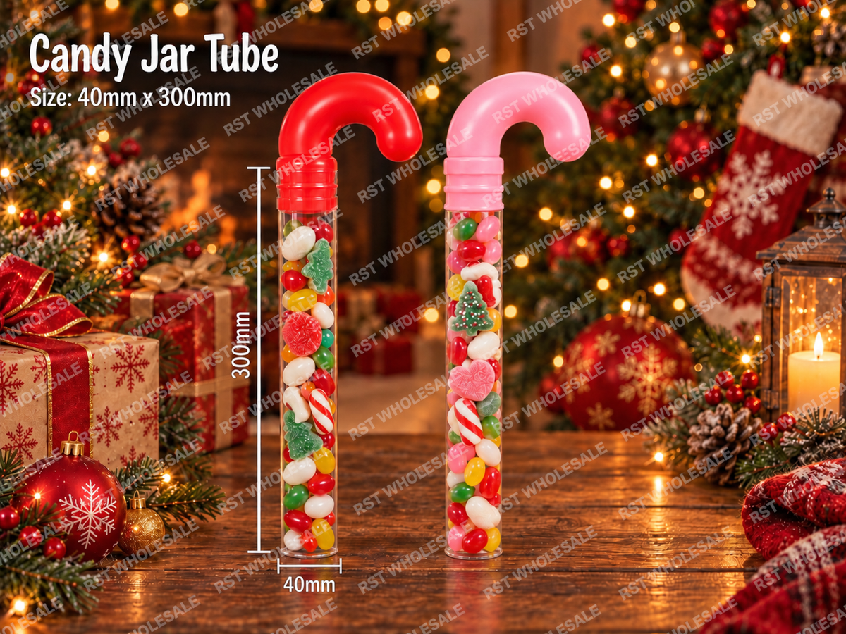 PRE-ORDER Christmas Candy Cane Tubes due November