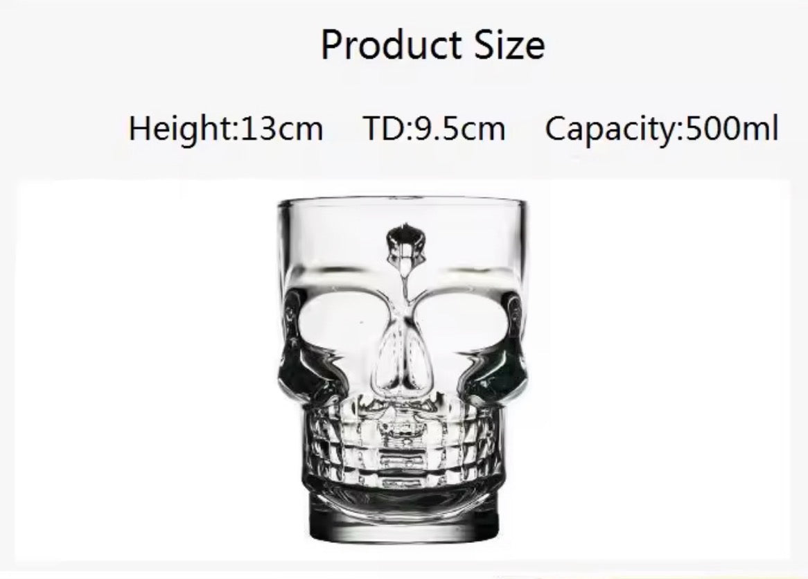 Skull Beer Glass PRE-ORDER Due Mid July