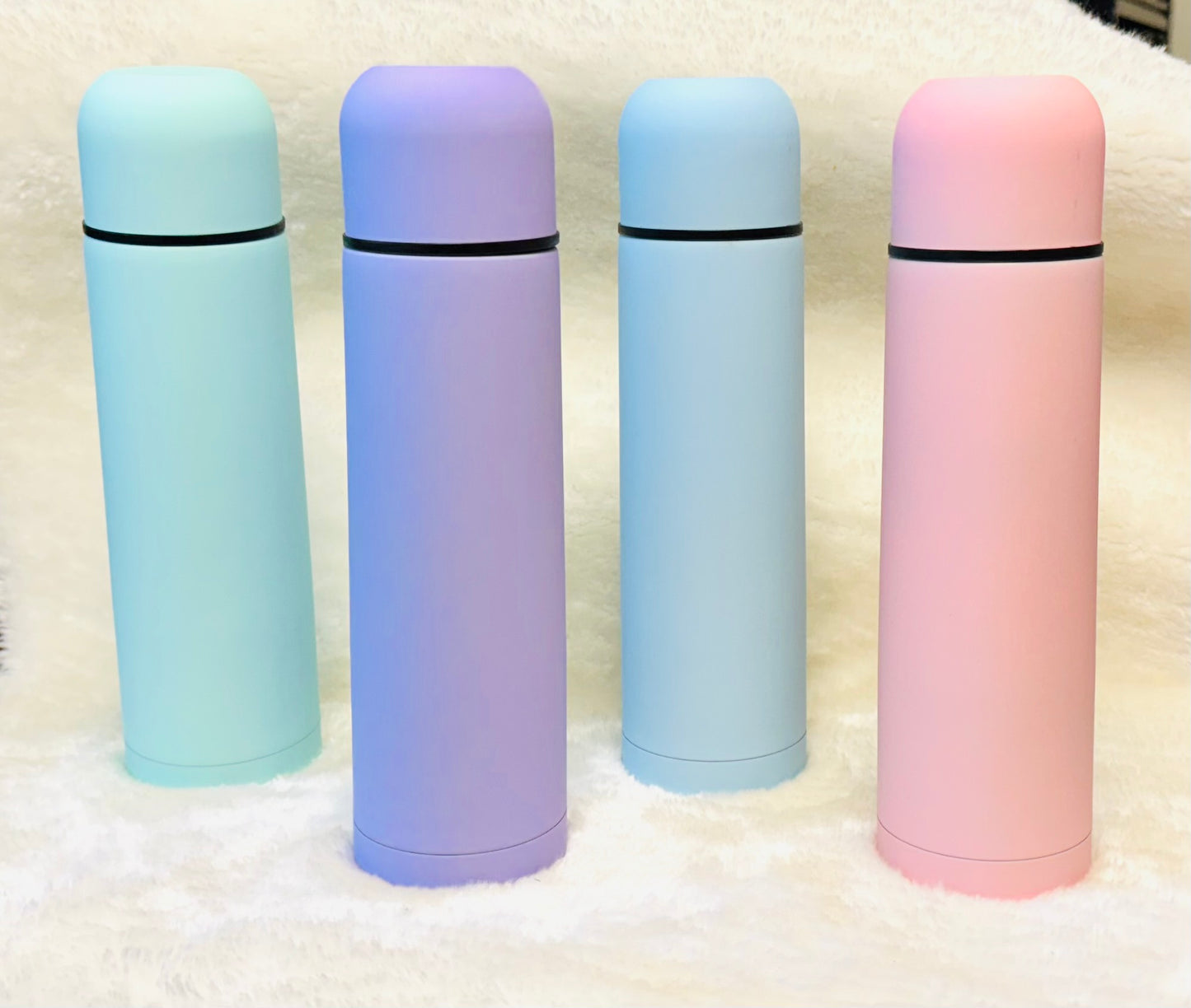 Pastel Soft Touch Travel Flask