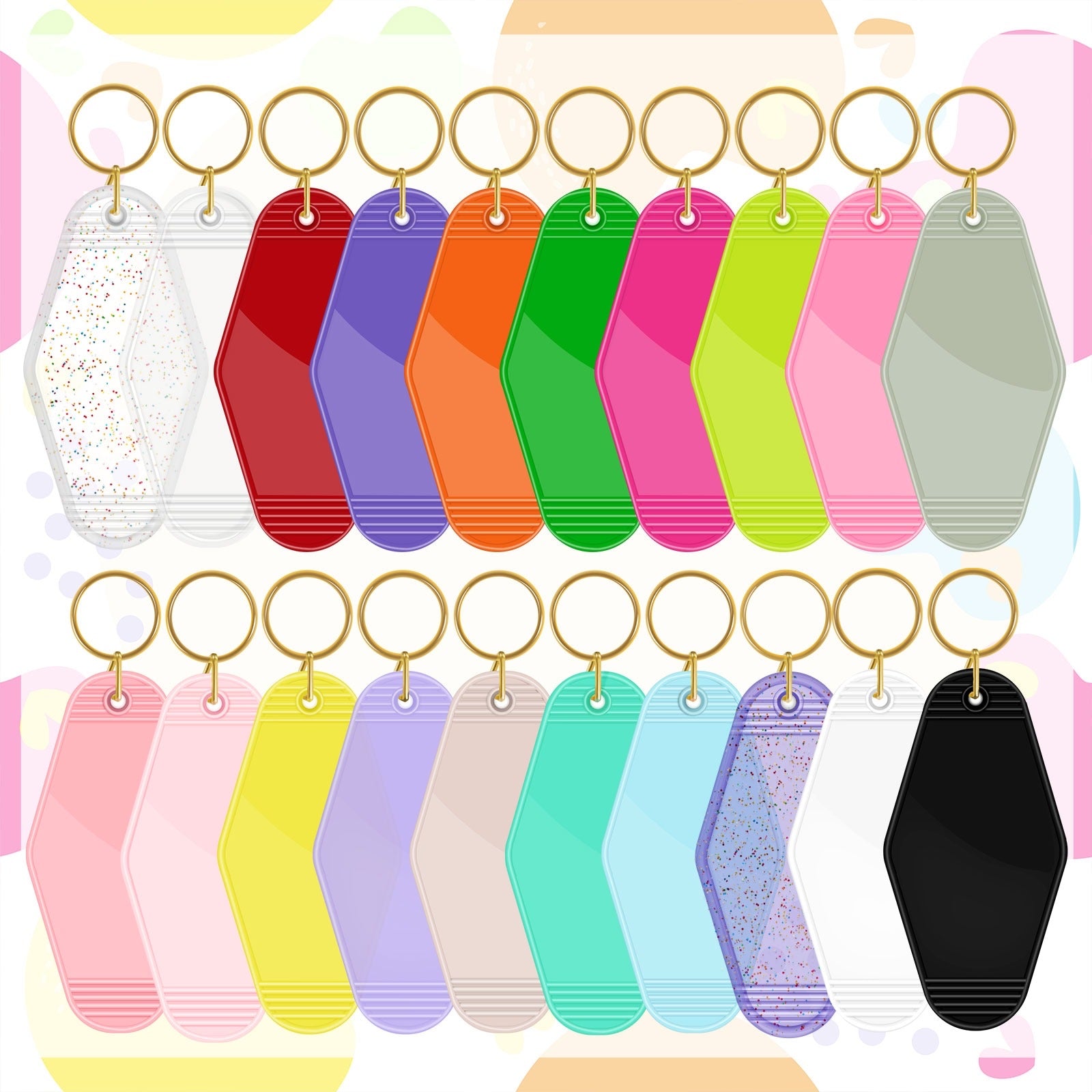 TECKWRAP Blank Motel Keychains Single / Lavender