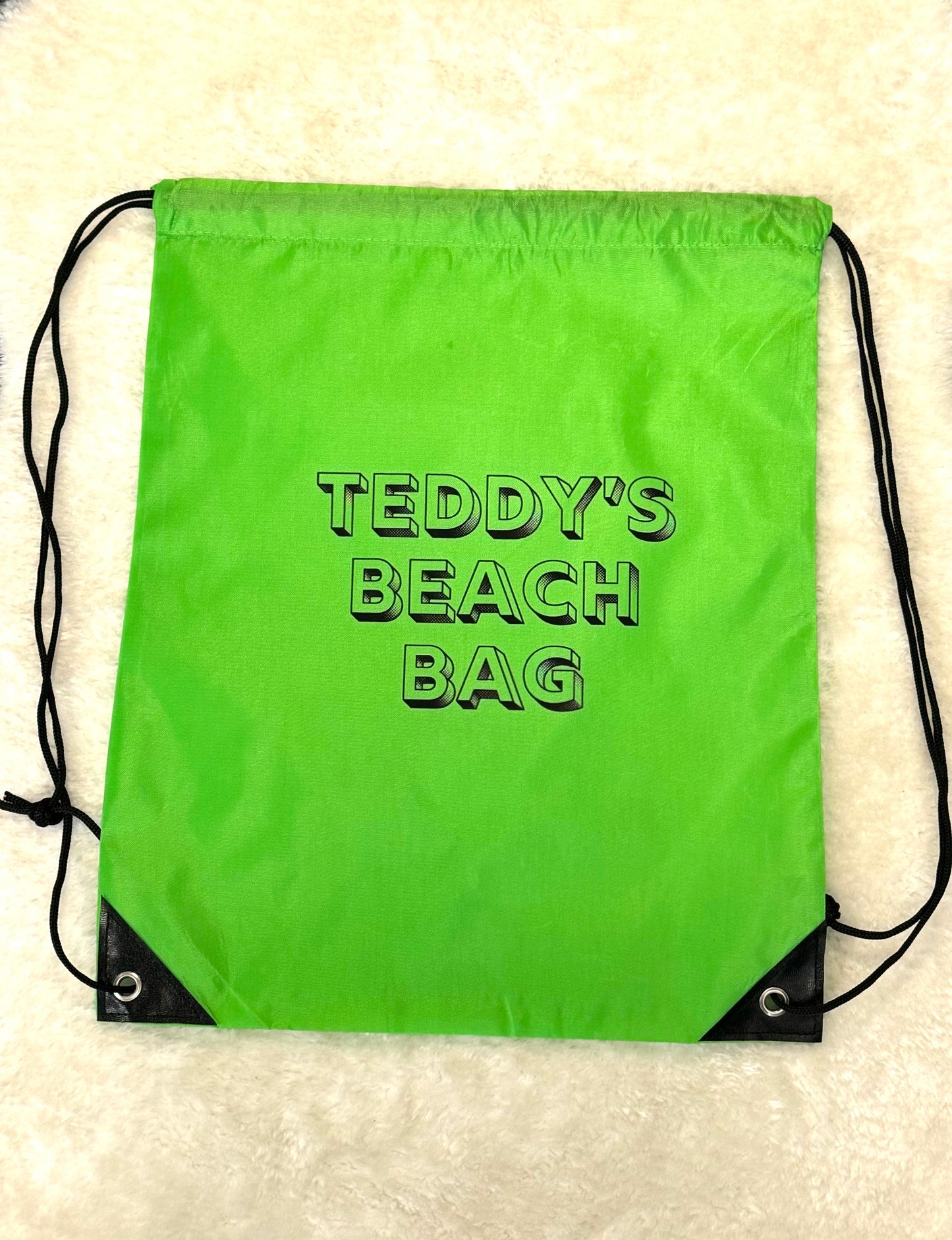 Light Pink Sea Animals design with Draw String bag