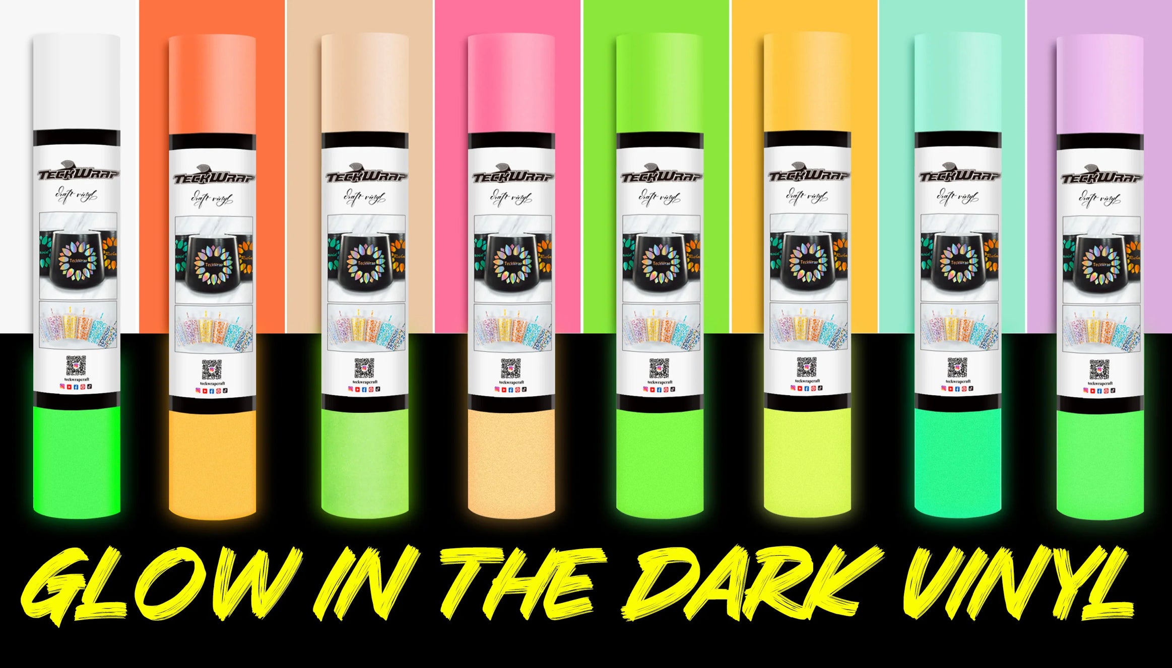 Teckwrap Glow in the Dark permanent vinyl RST Wholesale Ltd