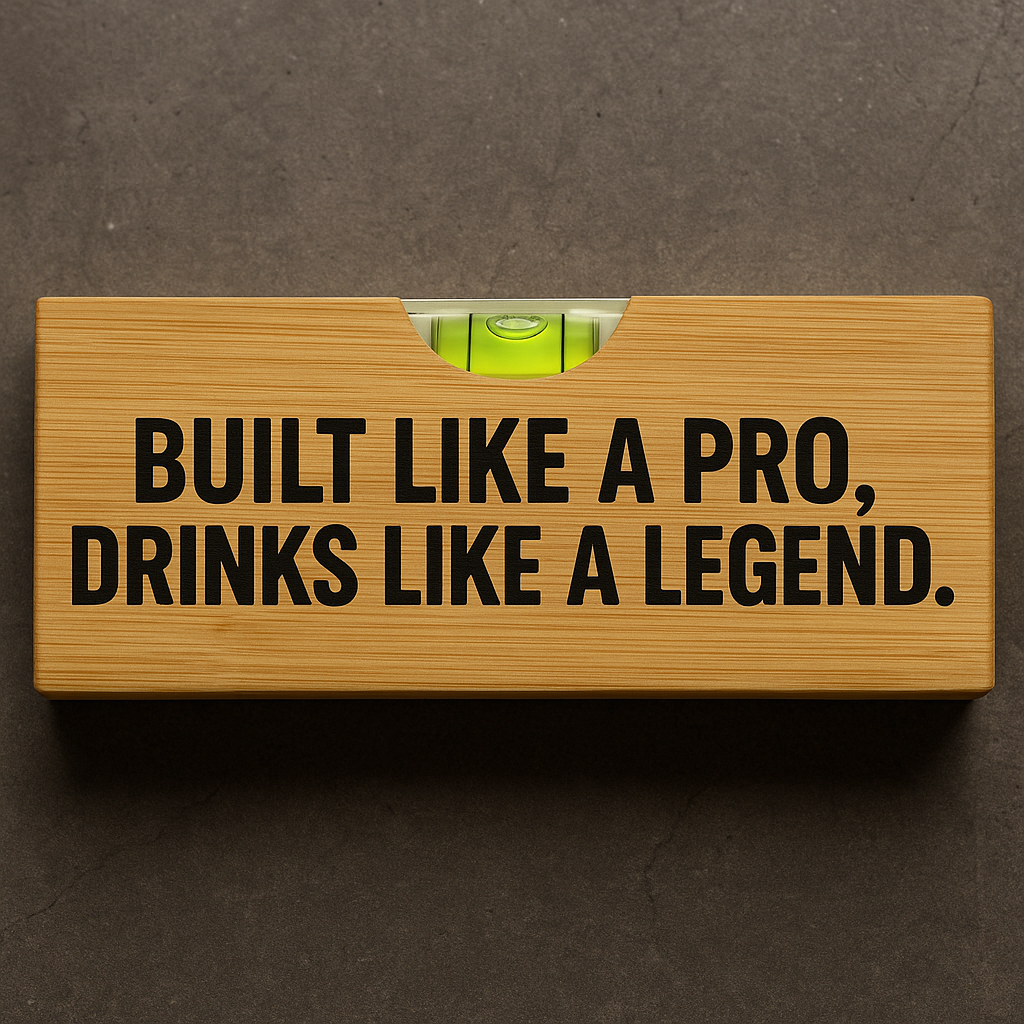 Wooden Spirit level bottle opener