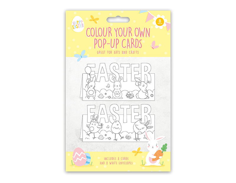 * Easter Colour Your Own Cards 8 Pack