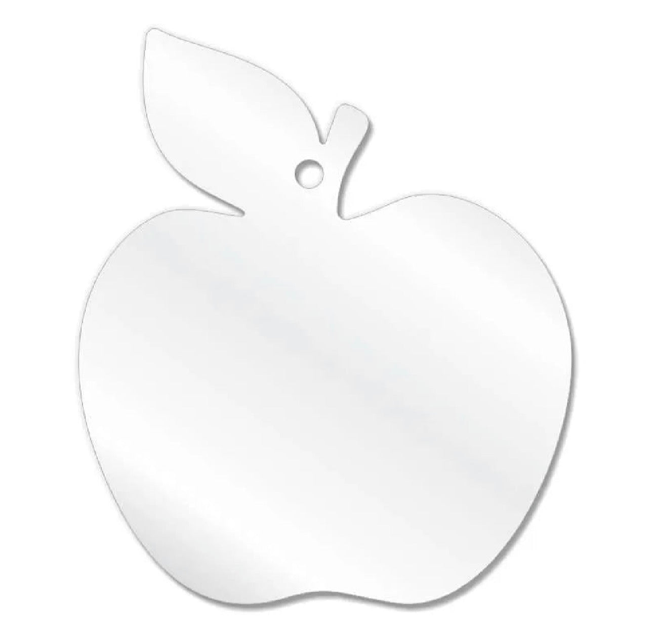 Acrylic Teacher Apple Keyring (Can be sublimated on)