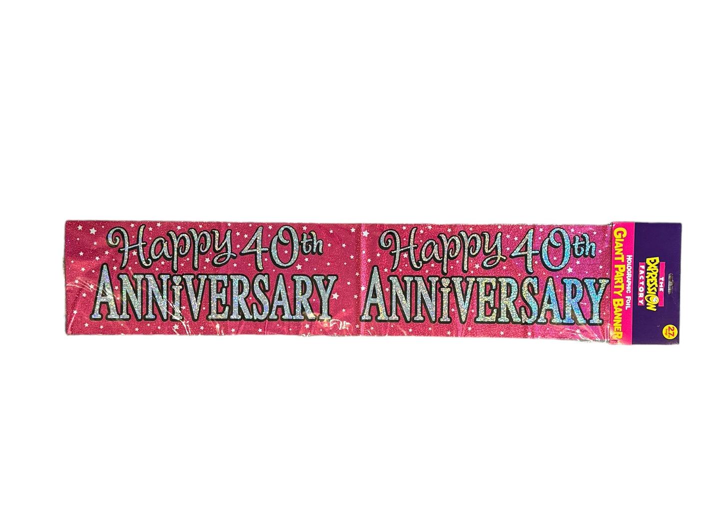 Happy 40th Anniversary Banner