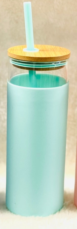 Pastel Glass Bamboo Tumbler