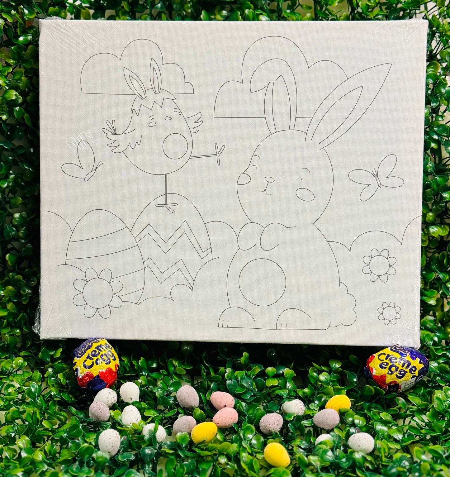 * Easter Colour Your Own Canvas