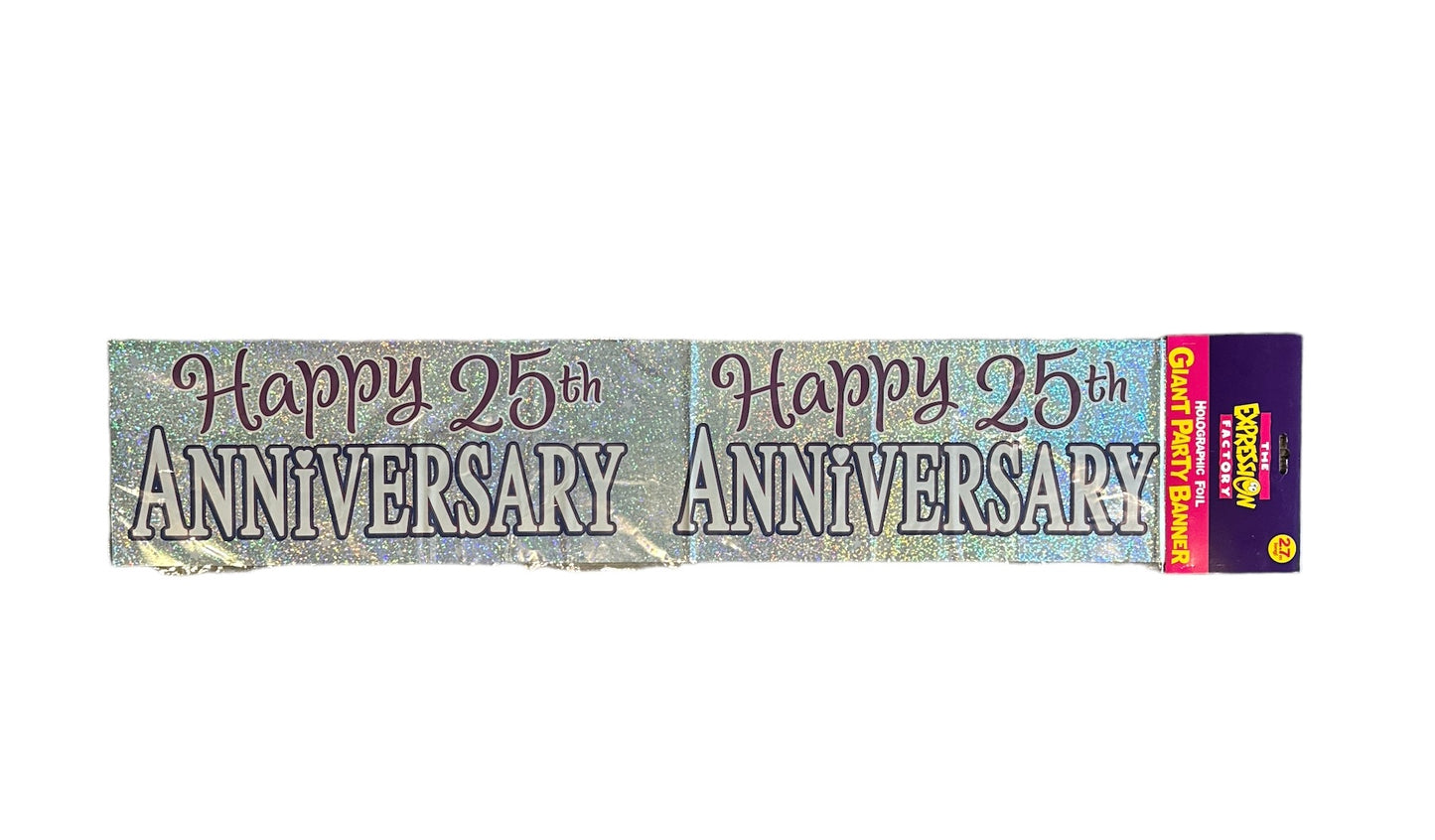 Happy 25th Anniversary Banner