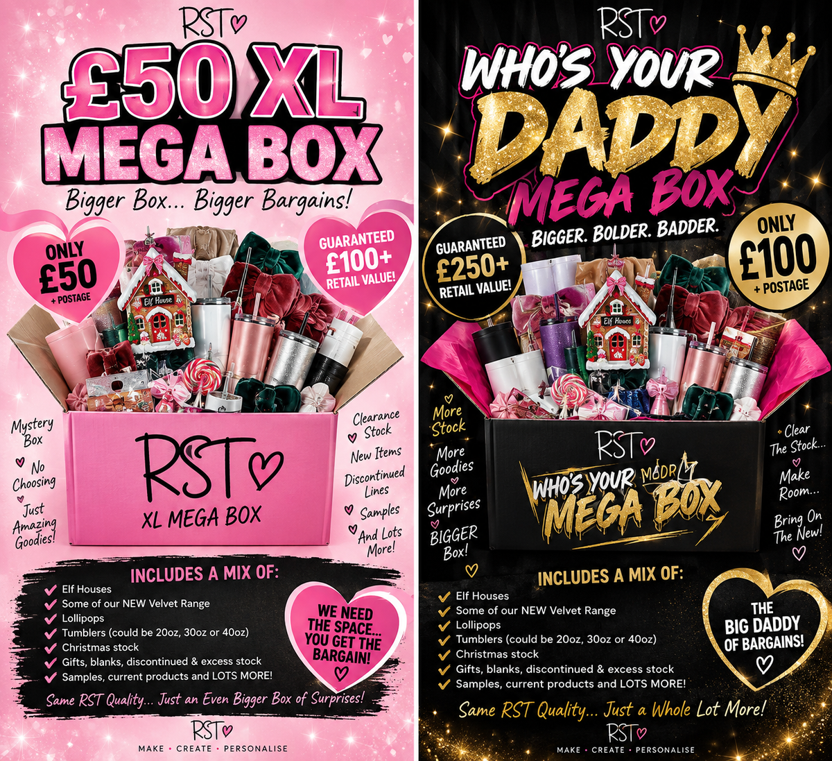 XL Mega Box & Who’s Your Daddy Mega Box (MUST ORDER SEPARATELY)