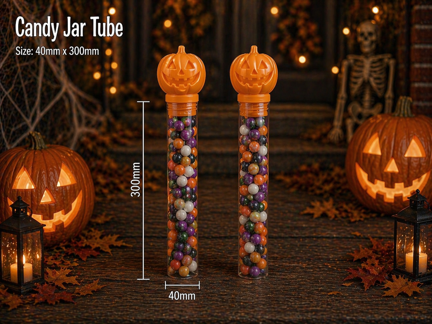 PRE-ORDER Pumpkin Candy Tubes (Due end of July)