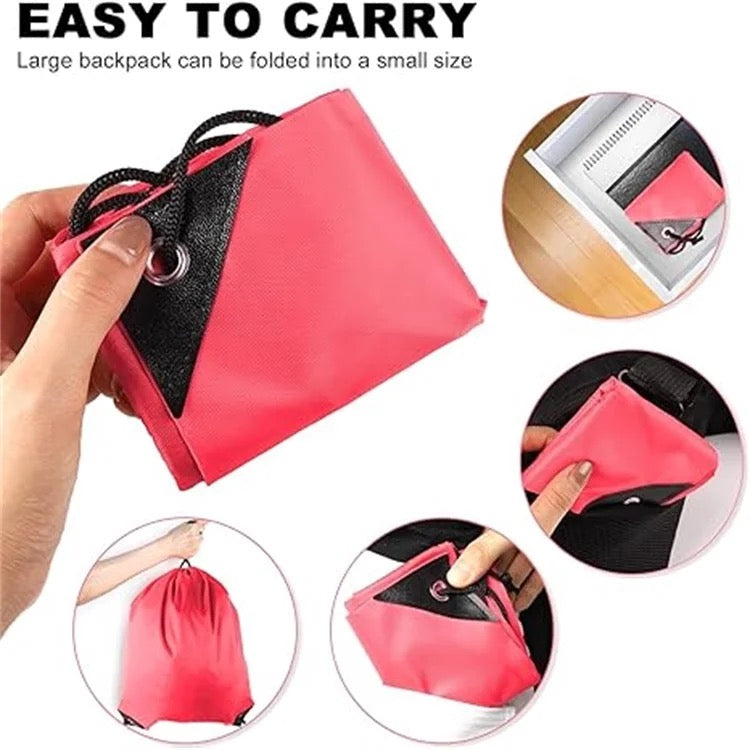Light Pink Sea Animals design with Draw String bag