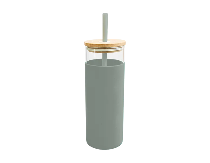 Natural Glass Bamboo Tumbler