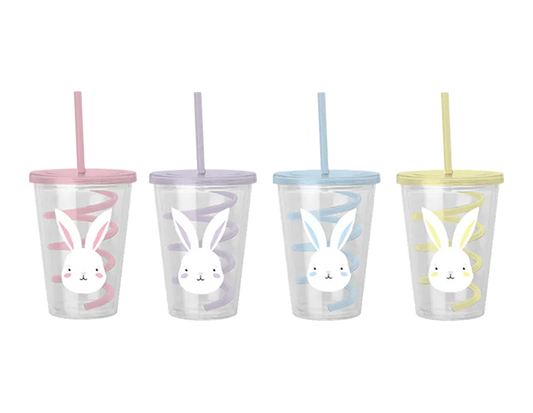 Easter Cup With Spiral Straw