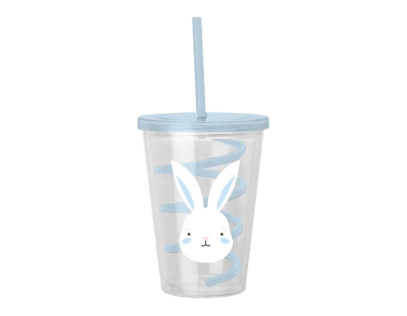 Easter Cup With Spiral Straw