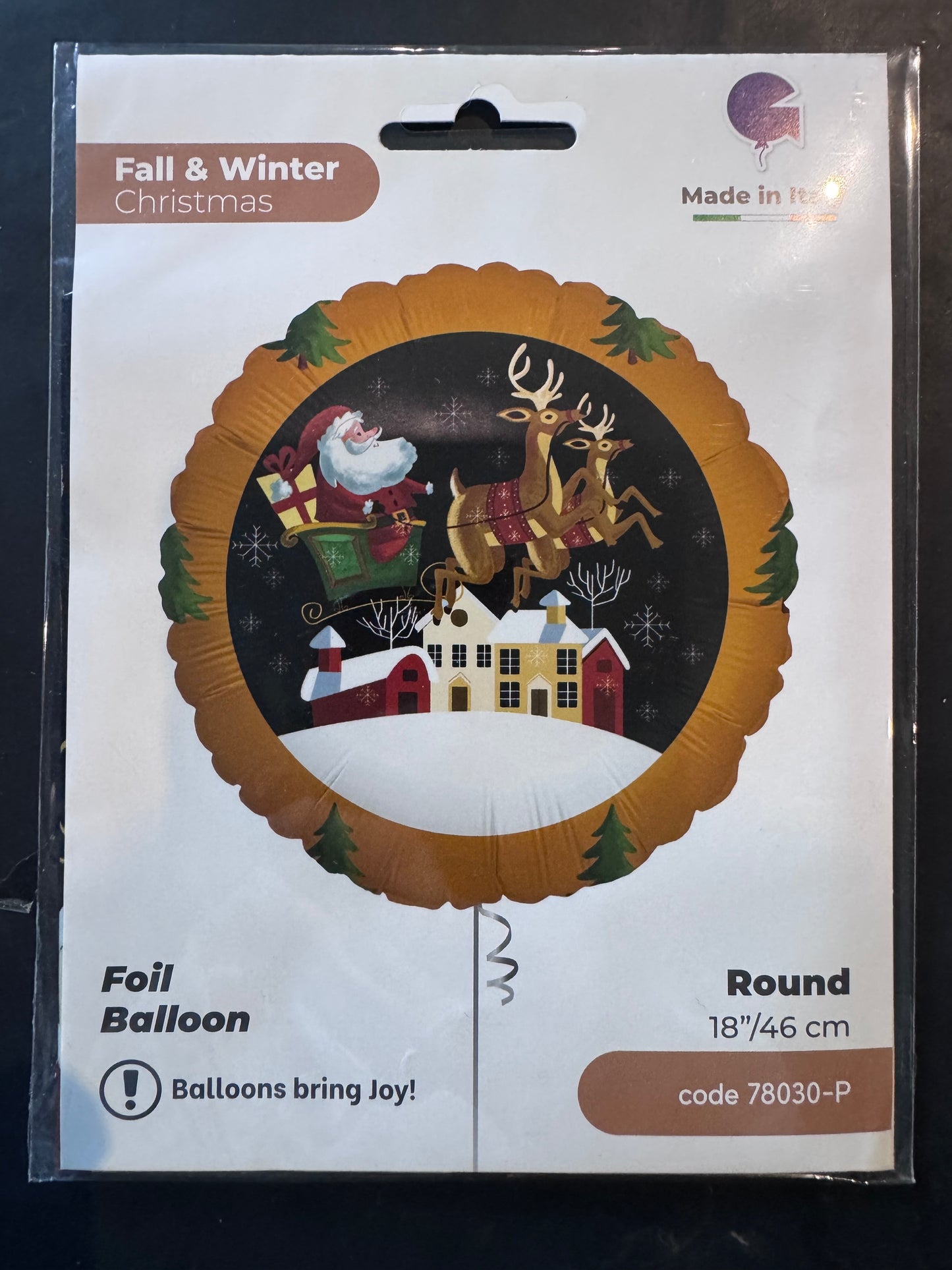 Santa and reindeers Balloon