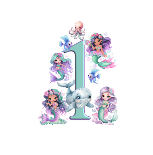 Mermaid Number 1-12  Digital Download (purchase separately)