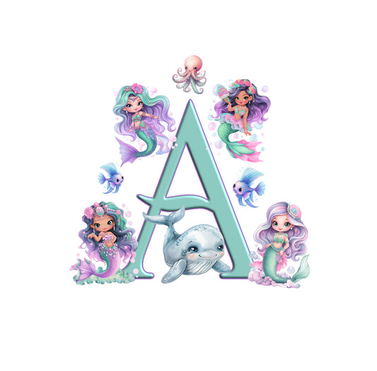 Mermaid Alphabet A-Z  Digital Download (purchase separately)