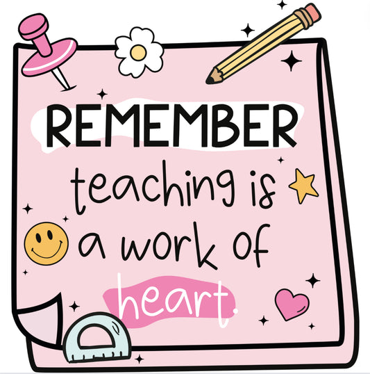 DTF (Fabric) 87 Teacher Pink