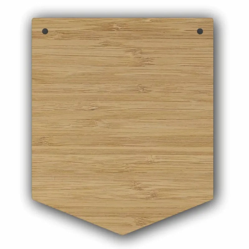 Pennant Plaque - Bamboo