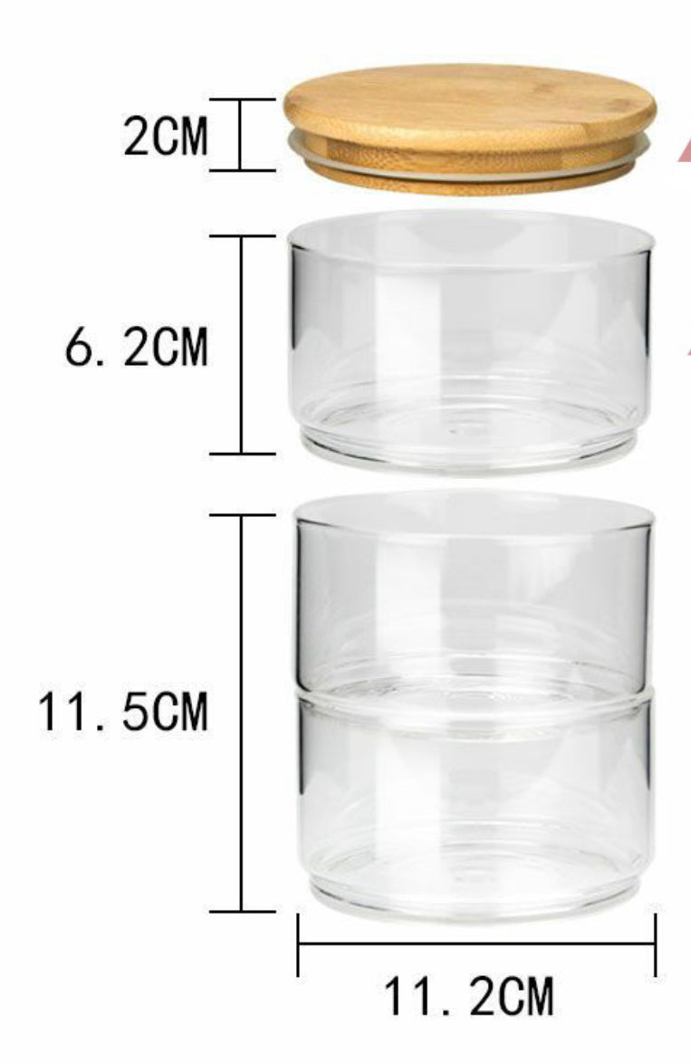 Three Tier Stacking Jar Set (with UV DTF option)