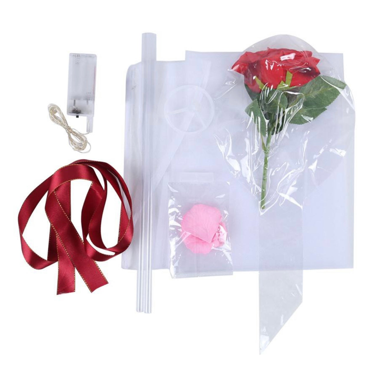 BLACK FRIDAY Rose Balloon Black White light