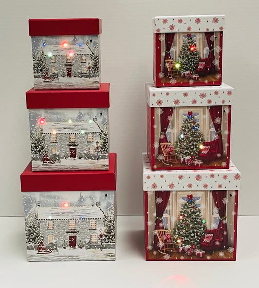 Light up stacking boxes In Stock