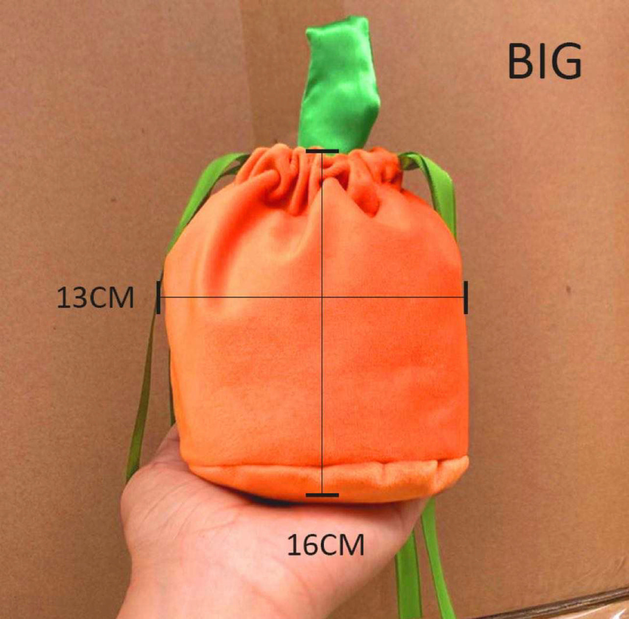 Pumpkin Velvet Bag