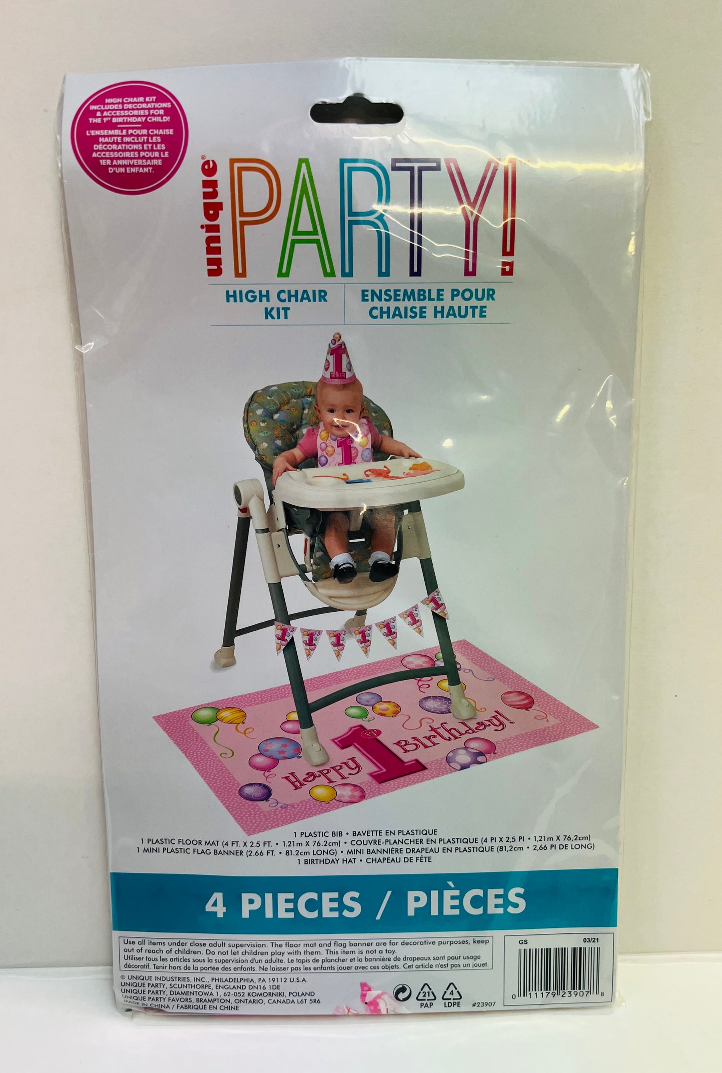 1st Birthday High Chair Kit