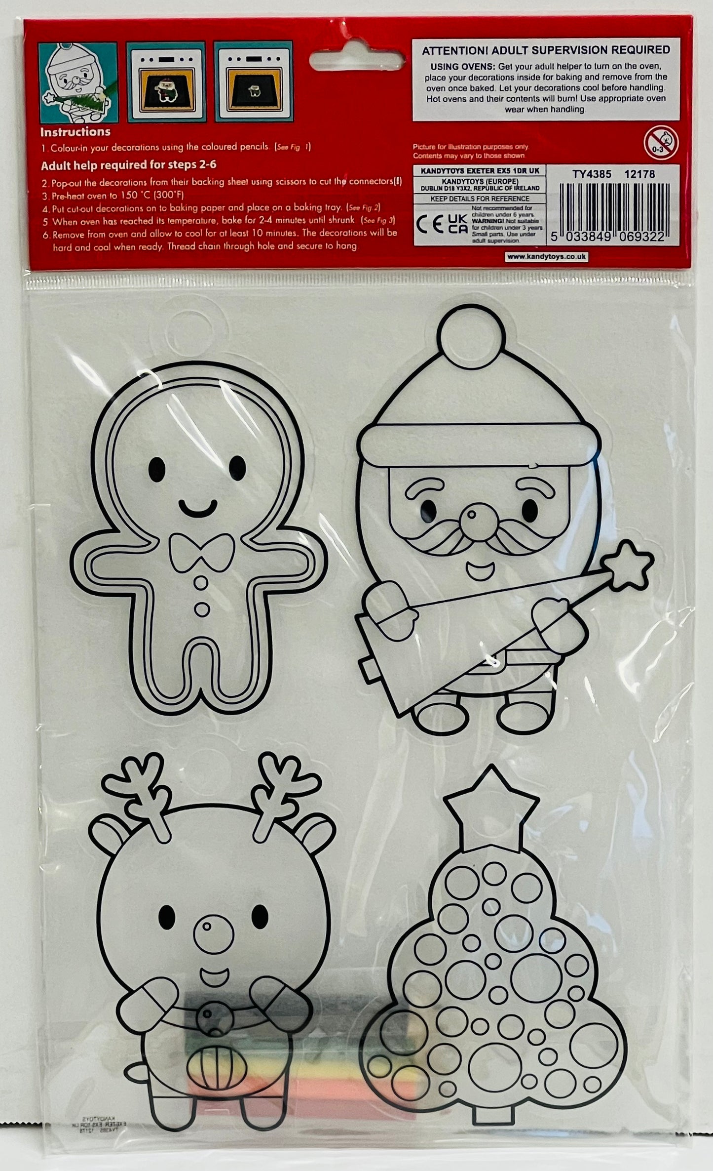 Shrink Art Decorations (makes 4)