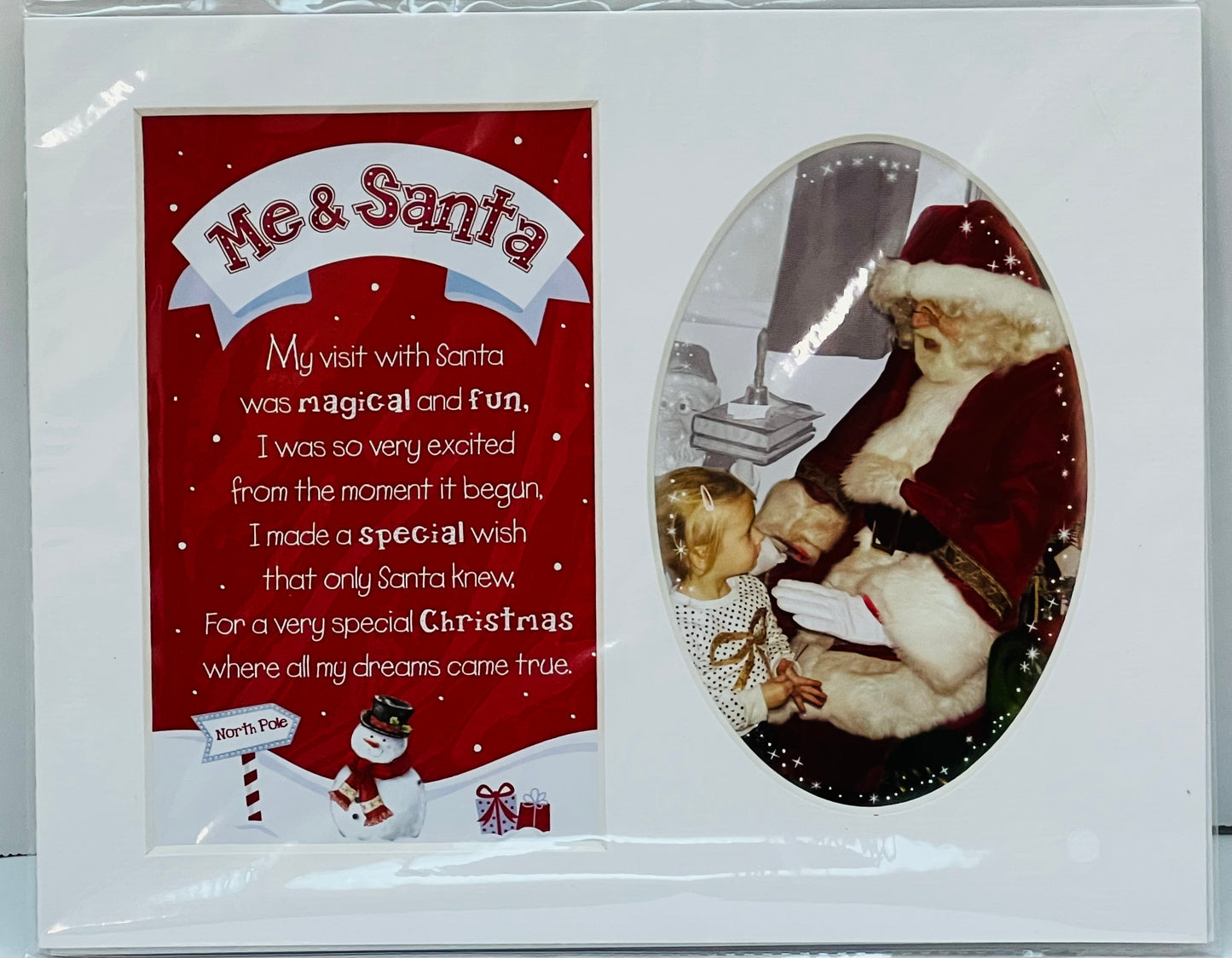 Me & Santa Christmas Photo Mount