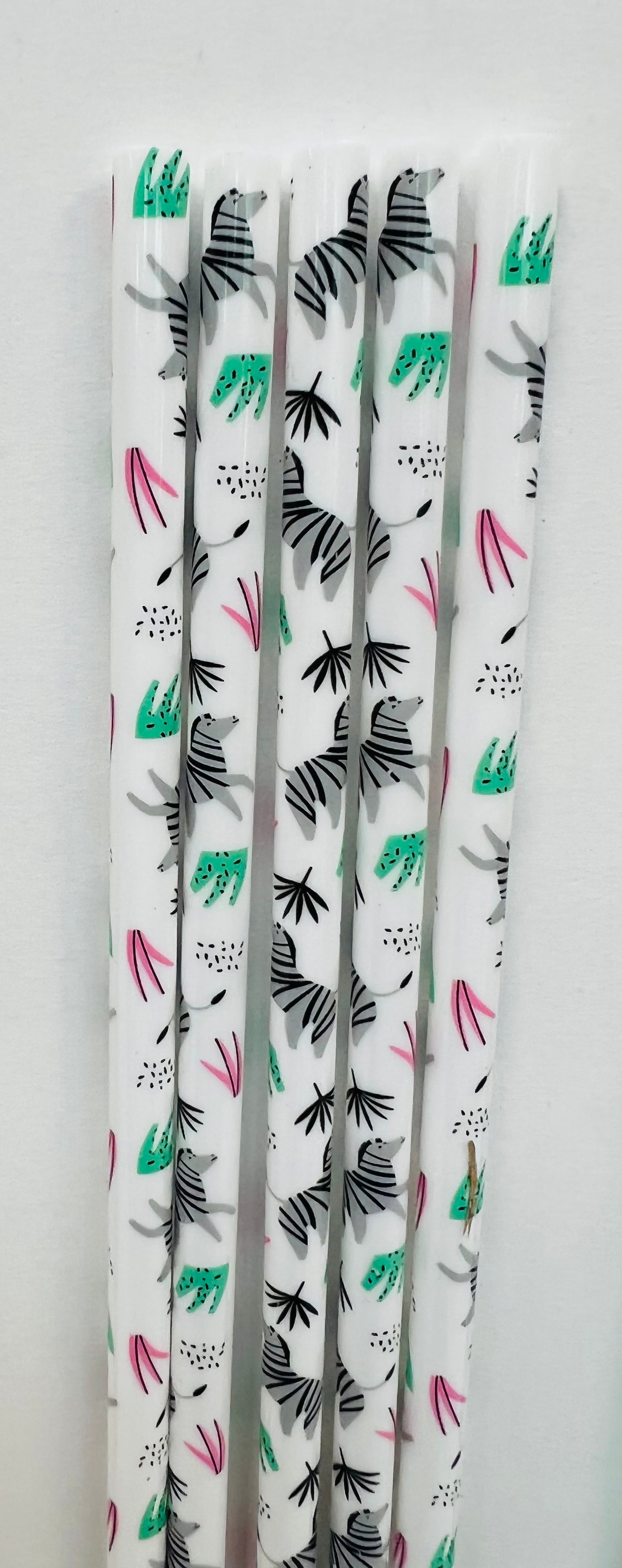 Reusable Animal Pattern Straws