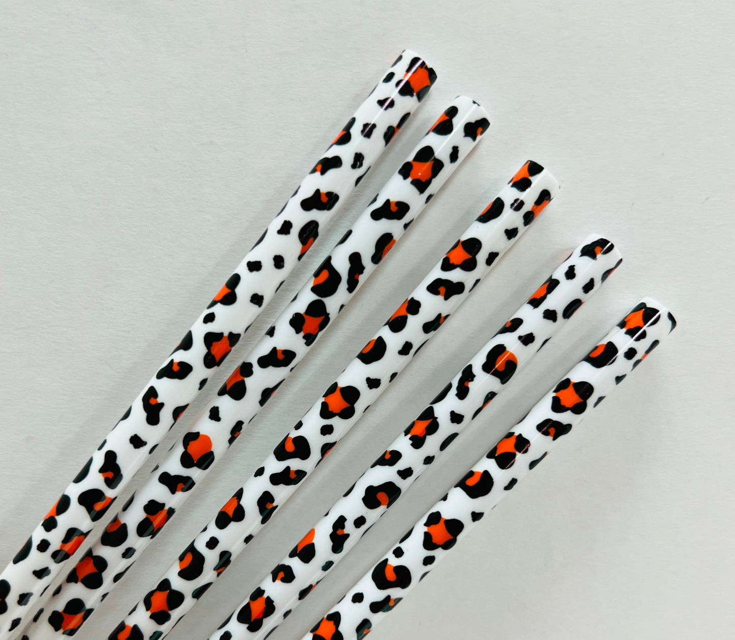 Reusable Animal Pattern Straws