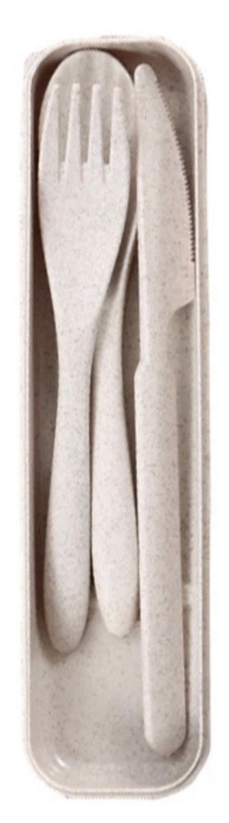 Pink Travel Cutlery with matching colour boxes Eco Friendly