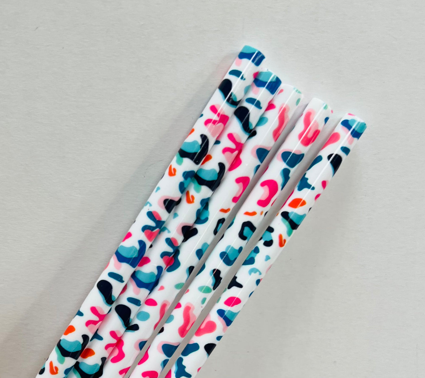 Reusable Animal Pattern Straws
