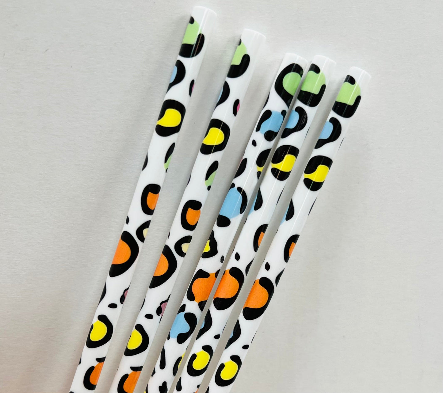 Reusable Animal Pattern Straws