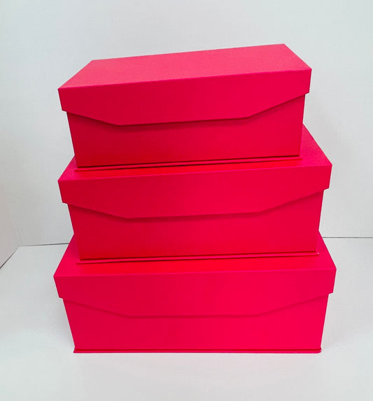 OFFER Set of 3 PINK Magnetic Gift Box