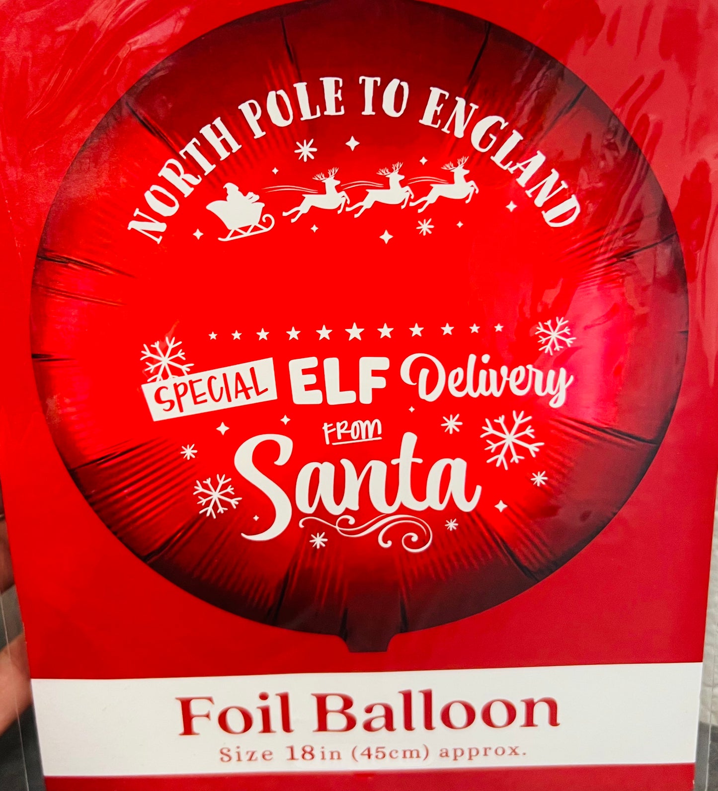 North Pole England 18inch Foil Balloon