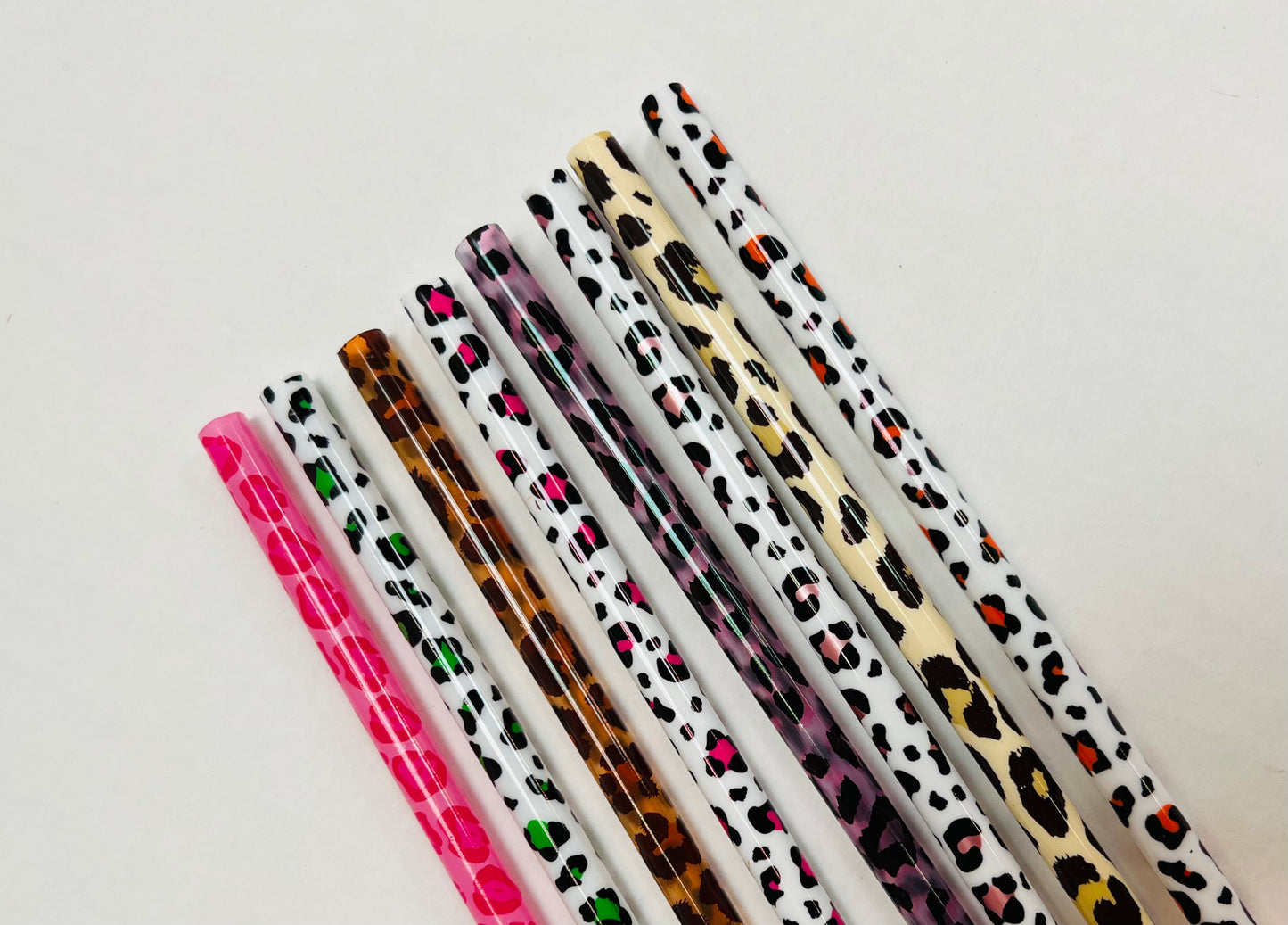 Reusable Animal Pattern Straws