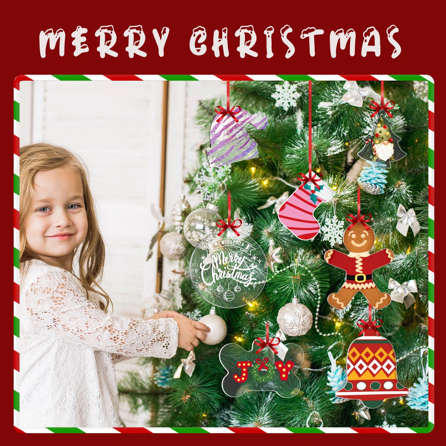 Teckwrap Acrylic Christmas Ornaments Blanks