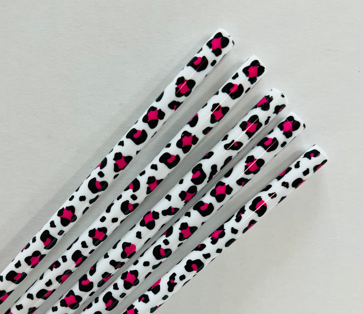 Reusable Animal Pattern Straws