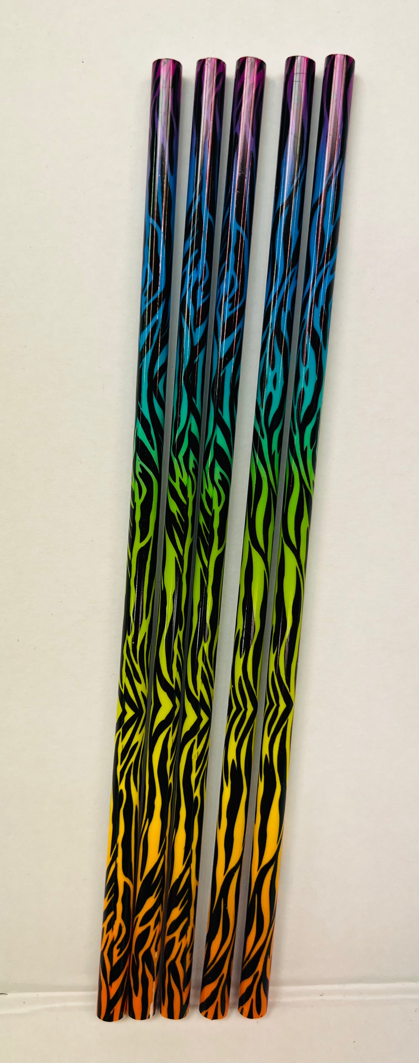 Reusable Animal Pattern Straws