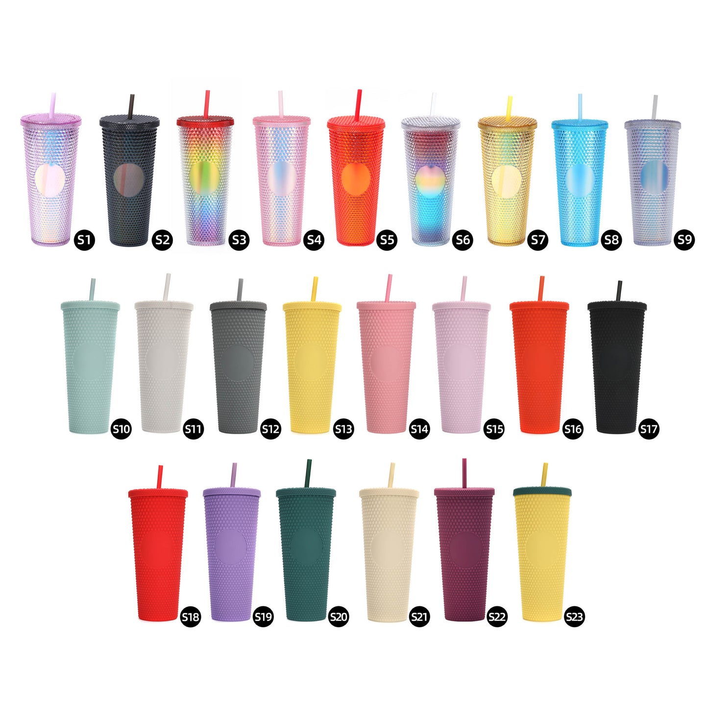 Studded Double walled tumbler
