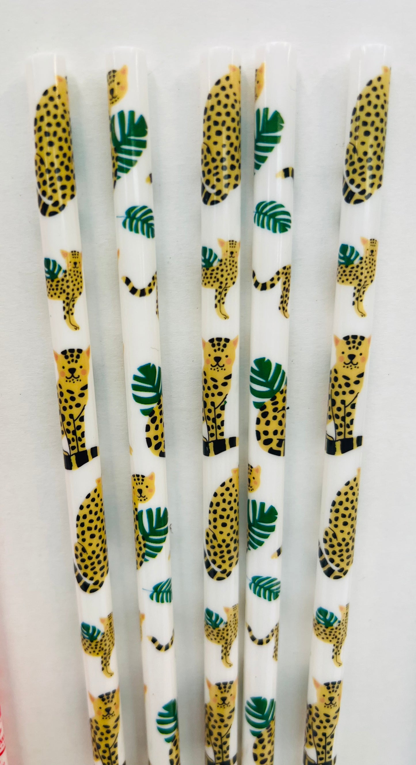 Reusable Animal Pattern Straws