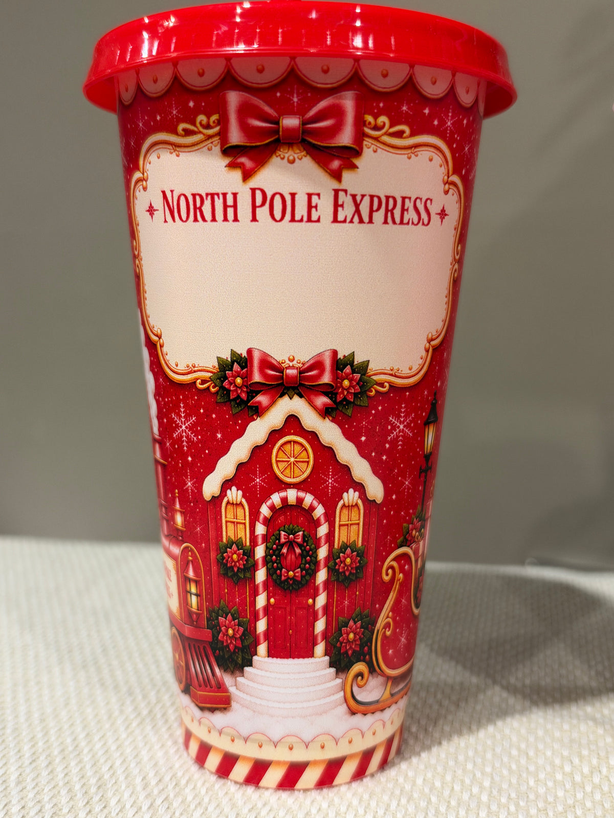North Pole Red 24oz Cup - In Stock