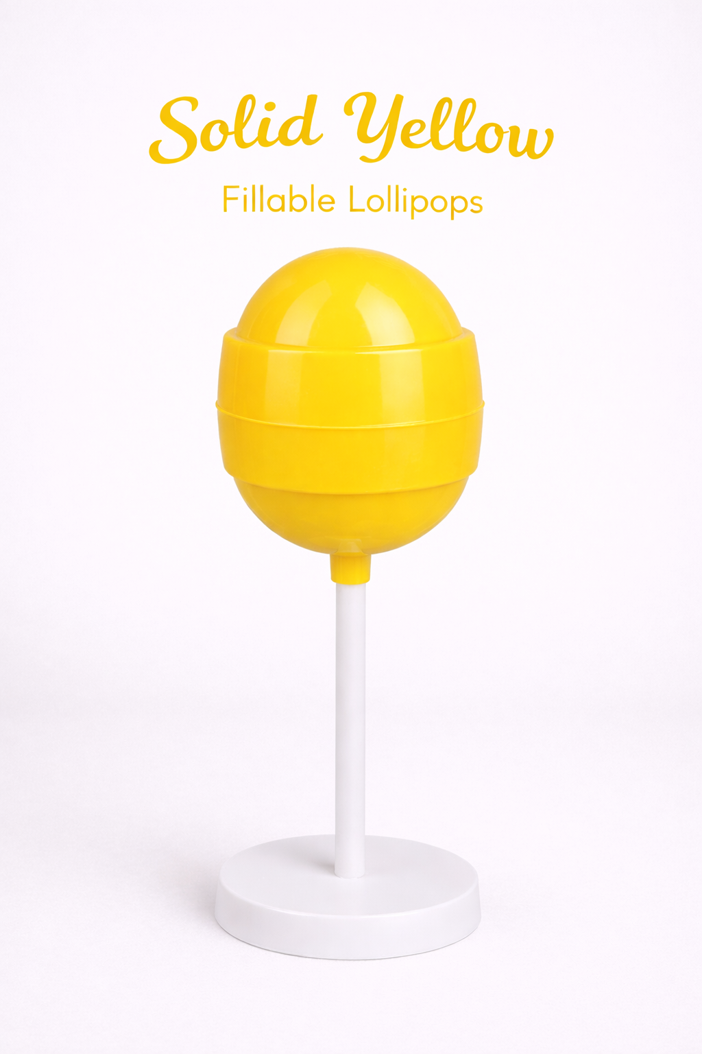 PRE-ORDE Solid Yellow Fillable Lollipops DUE AROUND MID JULY
