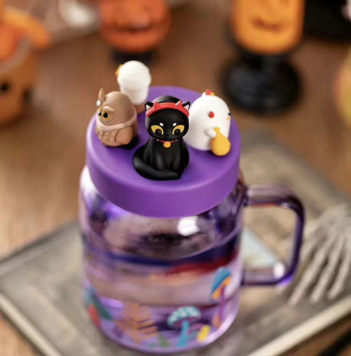 Purple High borosilicate glass Halloween Mug - Due END JULY