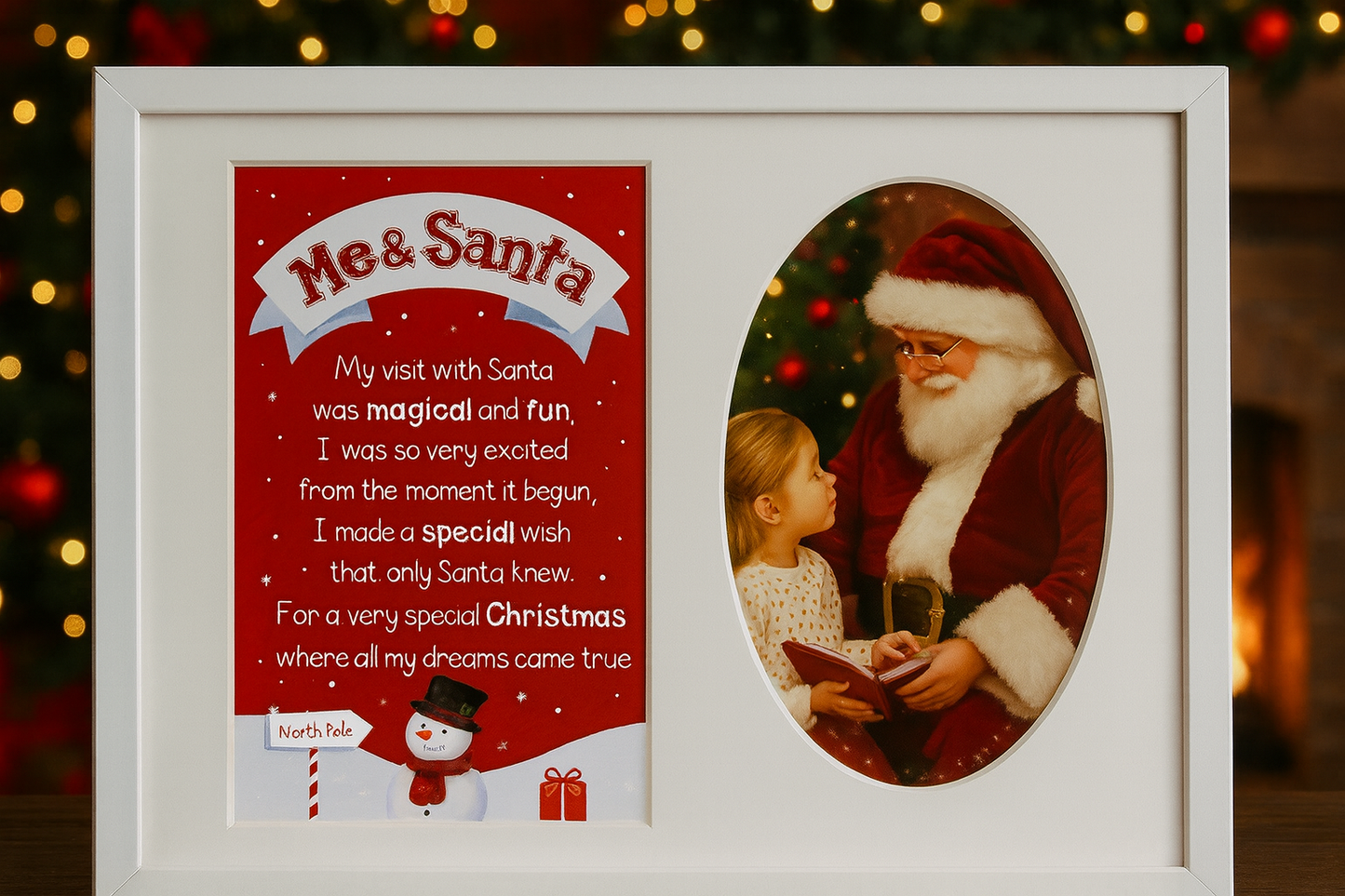 Me & Santa Christmas Photo Mount