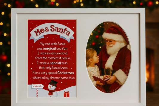 Me & Santa Christmas Photo Mount
