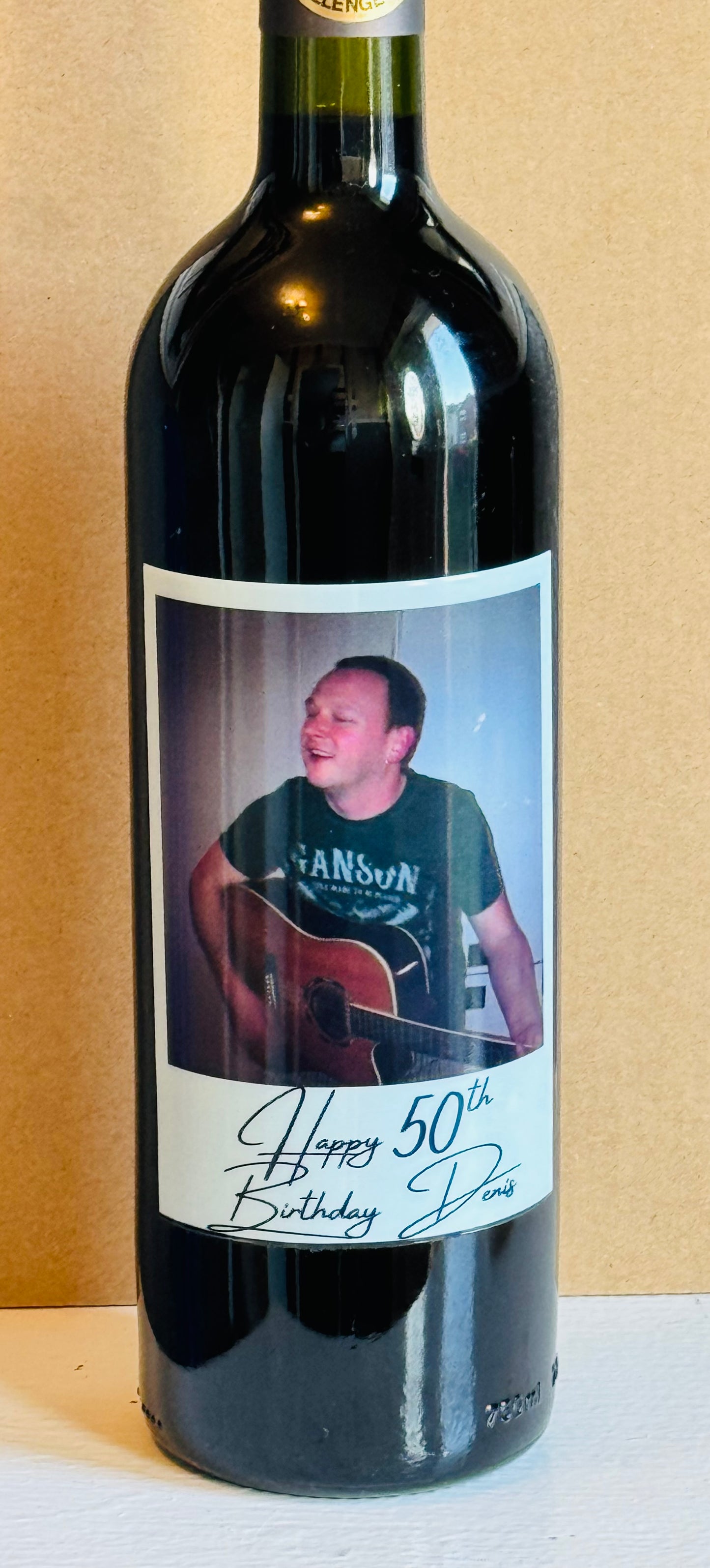 UV DTF Polaroid for Wine Bottle Custom